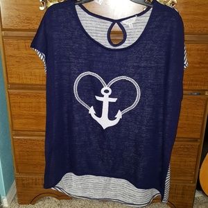Coral Bay Anchor Heart Shirt